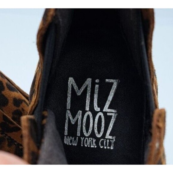 Miz Mooz New York Laurent High-Top Slip-On Sneakers Brown & Black Cheeta 36 - Picture 14 of 15